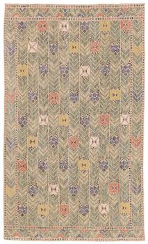 263. Märta Måås-Fjetterström, a drape, 'Rågen', flat weave, c. 246 x 127 cm, signed MMF.