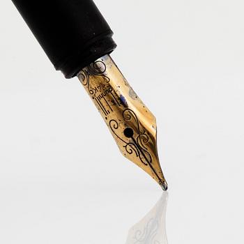 RESERVOARPENNA, gulddoublé, stiftet märkt 14k, för Dunhill av Montblanc, 1980-tal.