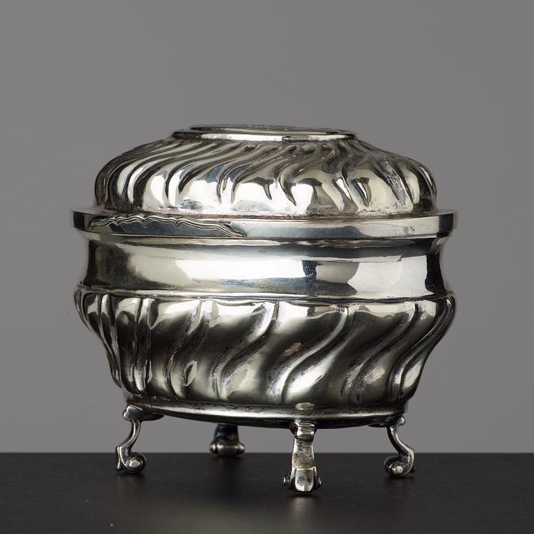 A Swedish Rococo 18th century suger casket.