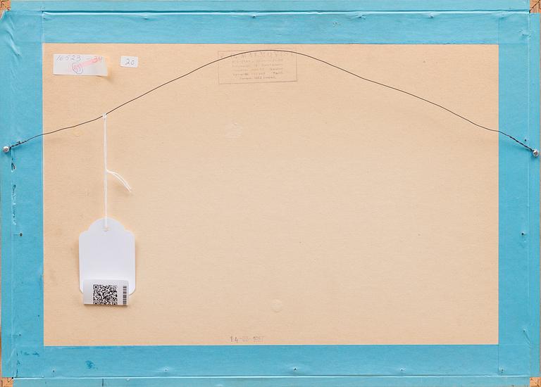 ILSE ACKERMANN, mixed media on board, signed and dated -76.