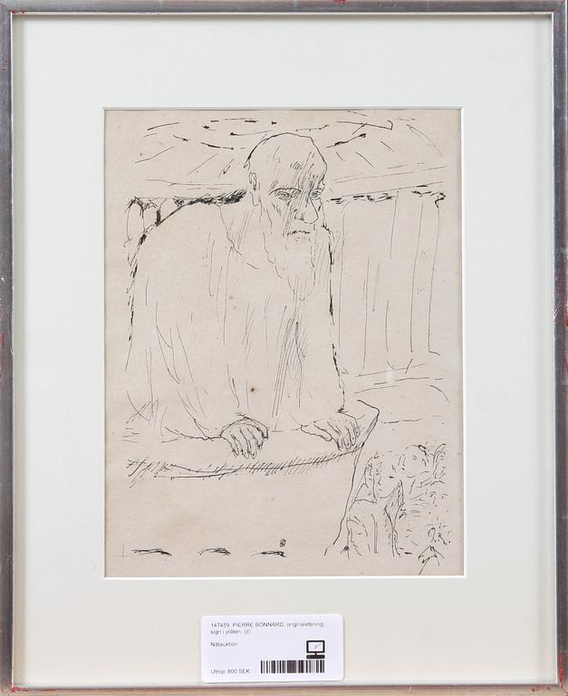 PIERRE BONNARD, originalträsnitt, sign i plåten.