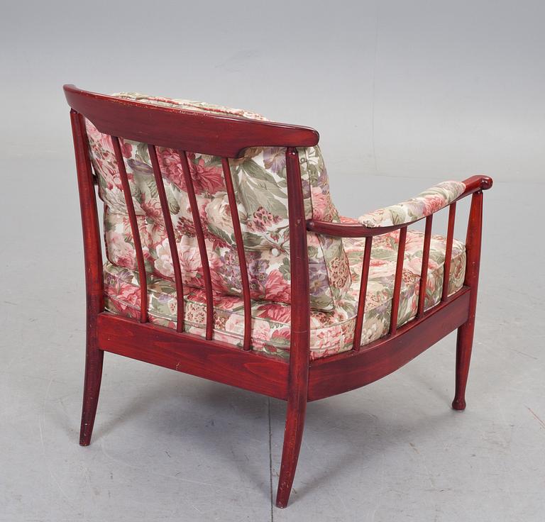 FÅTÖLJ, "Skrindan", Kerstin Hörlin-Holmqvist, OPE möbler. 1900-talets andra hälft.