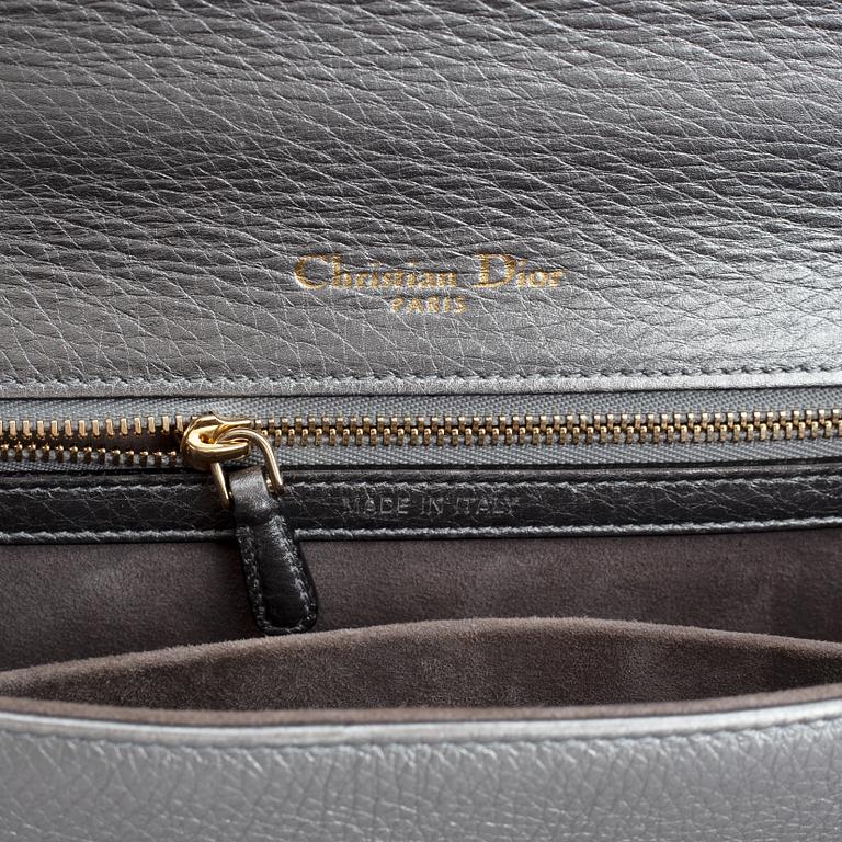Christian Dior, a 'Diorama' metallic leather handbag.