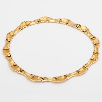 Björn Weckström, Collier, 18k guld och platina för Lapponia, Finland, 1993.