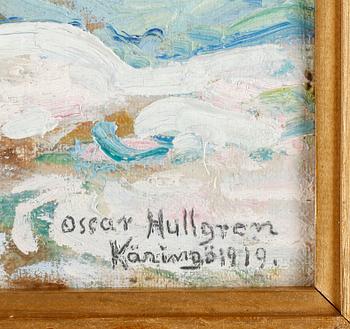 OSCAR HULLGREN, olja på duk, signerad och daterad 1919.