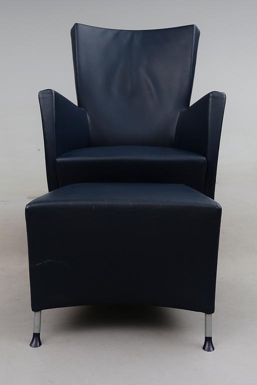 FÅTÖLJ MED FOTPALL, "Windy", Gijs Papavoine, Montis Holland.