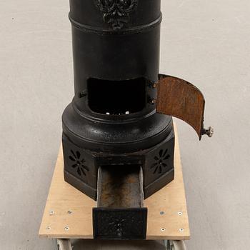 Stove around 1900 cast iron Central Europe.
