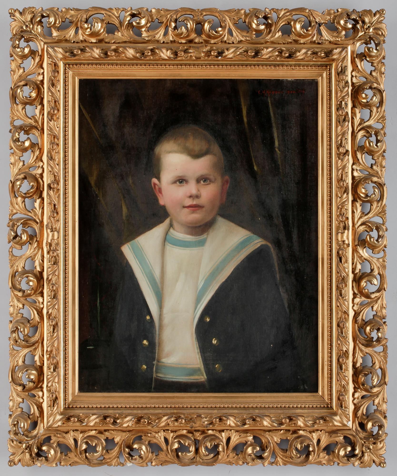 CARL HEINRICH KÜPPER, olja på duk. Sign o dat 1900.