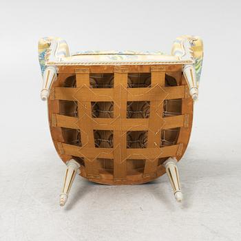 A Louis XVI style armchair, 20th Century.