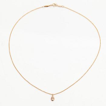 Tiffany & Co, Elsa Peretti, halsband, "Diamonds by the Yard", 18K guld med en päronslipad diamant.