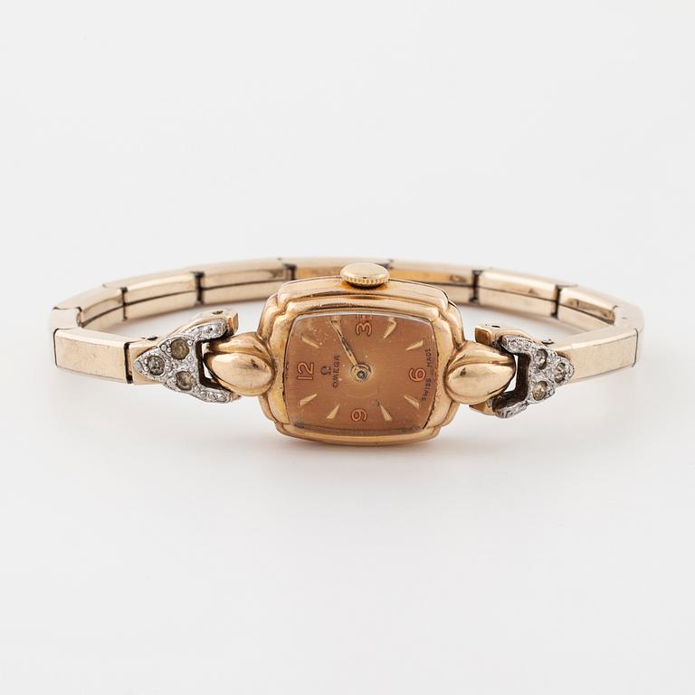 OMEGA, "tropical dial", wristwatch 16 x 18 mm,