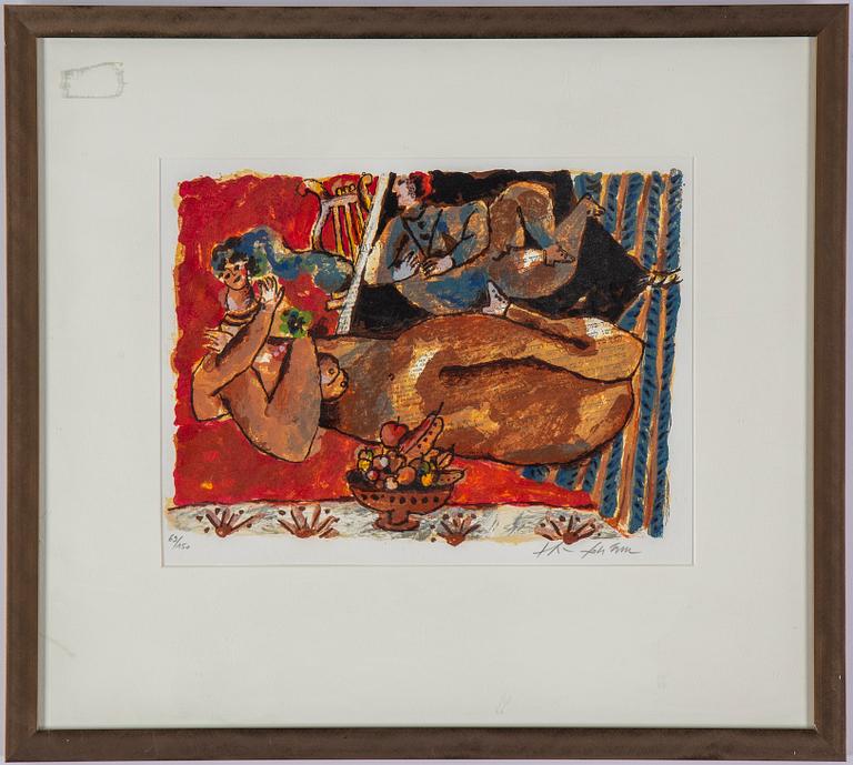 Theo Tobiasse, lithographs in colours, signed 69/150.