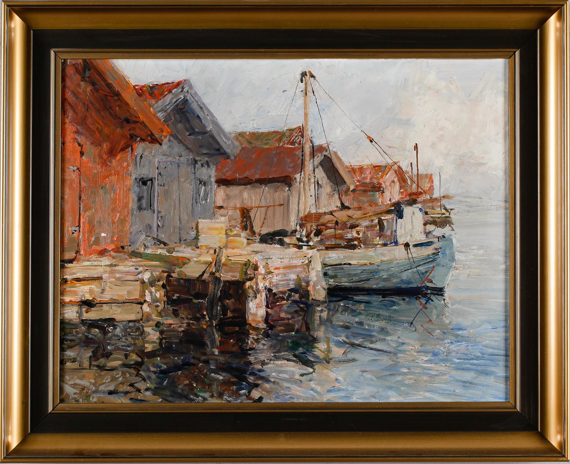 HUGO ÖFVERSTRÖM, olja på duk, signerad.
