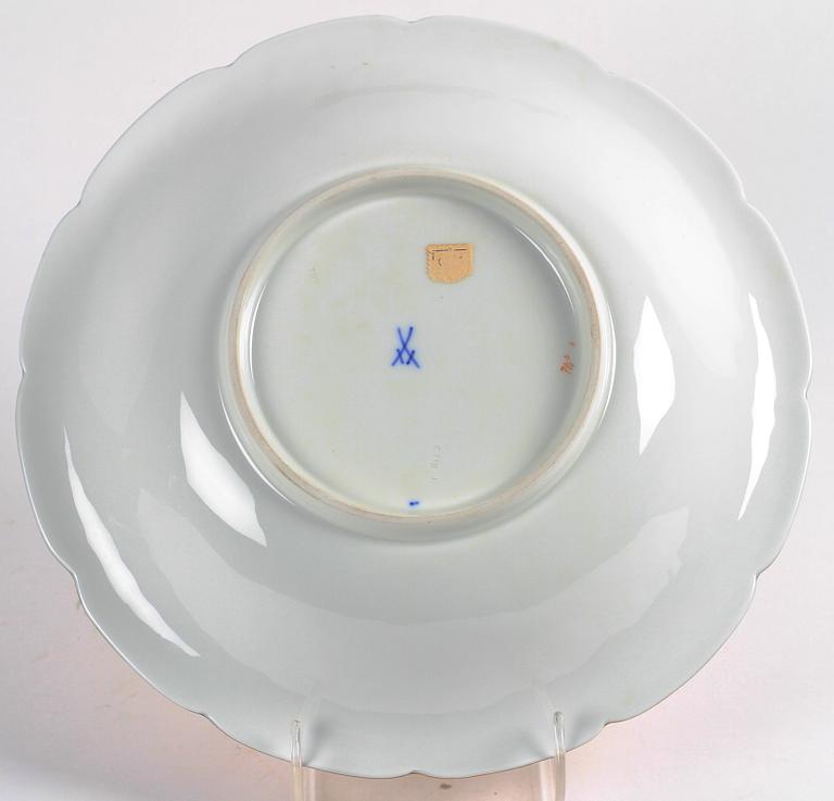 SKÅLFAT, porslin, rokokostil, Meissen, 1900-tal.