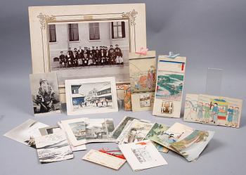 PARTI MEMORABILIA, 30 delar, svenska beskickningen i Tokyo tidigt 1900-tal.