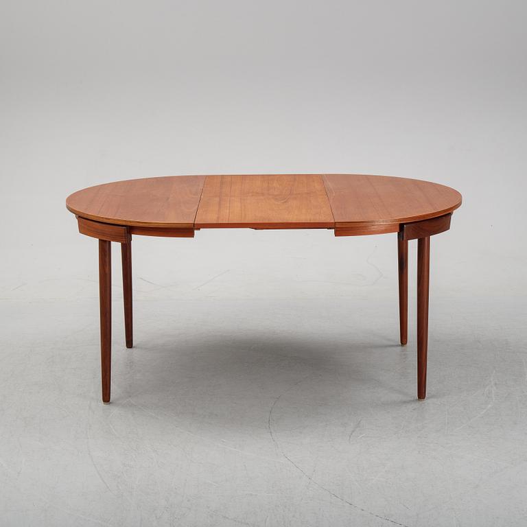 Hans Olsen, matbord och stolar, 4st, Frem Røjle, Danmark, 1950-tal.