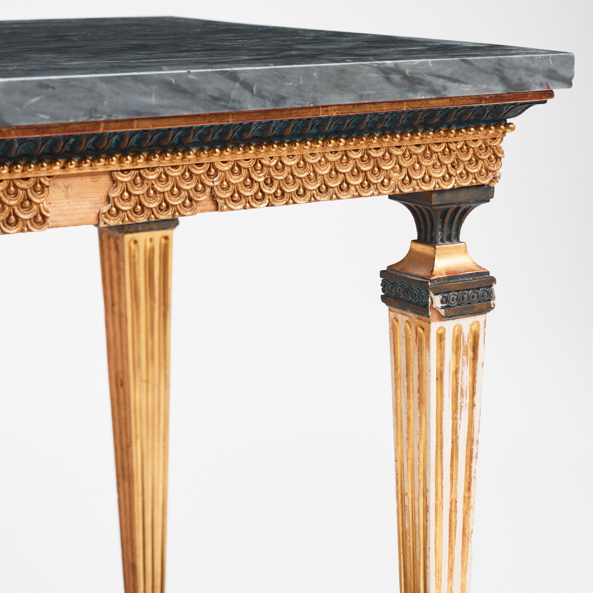 Konsolbord, Stockholmsarbete, Jonas Frisks art, omkring år 1800, Sengustavianskt.