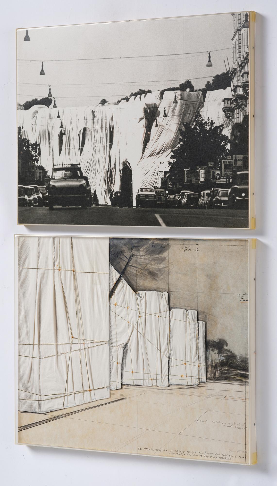 Christo Vladimirov Javacheff, "The Wall / Project for a Wrapped Roman Wall".