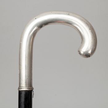 PROMENADKÄPPAR, 2 st, silverhandtag, Koivula, Viborg 1924, Kultakeskus Tavastehus 1944.