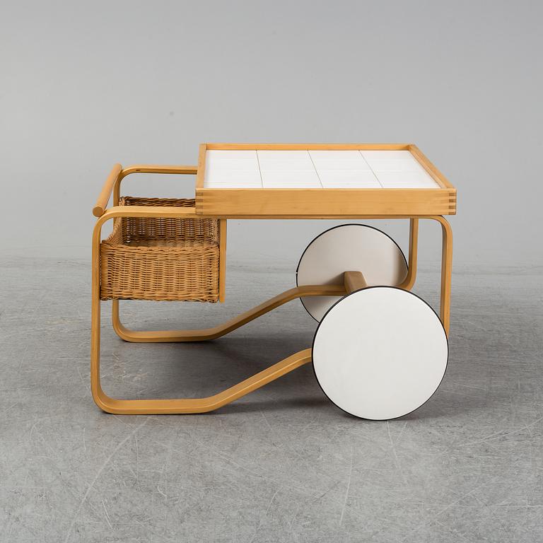 ALVAR AALTO, a model 900 birch tea trolley, Artek, Finland.