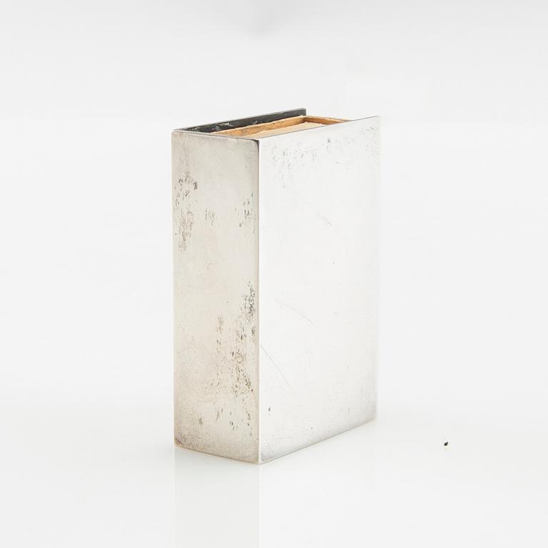 Wiwen Nilsson, Case of sterling silver for a matchbox, Lund 1959.