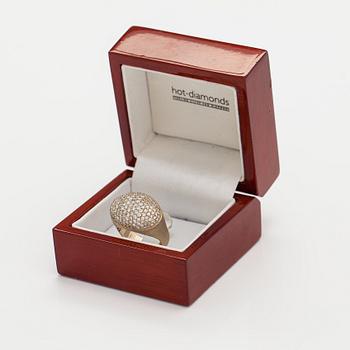 H Stern, Sormus "Golden stone", 18K kultaa ja timantteja n. ct 1.93 yht.