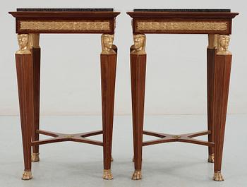 BORD, ett par, empirestil, tidigt 1900-tal.