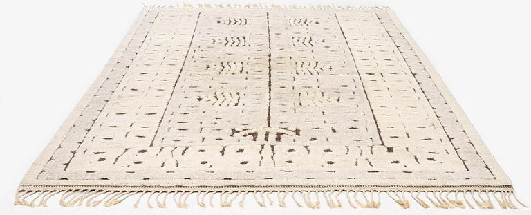 Märta Måås-Fjetterström, a carpet, 'Skvattram', knotted pile in relief, c. 270 x 164 cm, signed AB MMF.