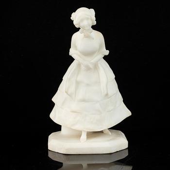George van der Straeten, after, an alabaster sculpture, around 1900.