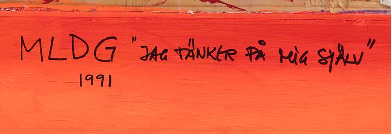 Marianne Lindberg De Geer, "Jag tänker på mig själv".