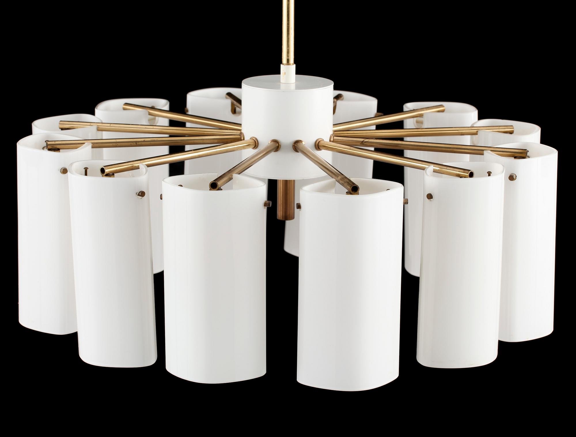 TAKLAMPA, "Ark" design Gert Nyström, Fagerhults, 1900-talets andra hälft. H 76.