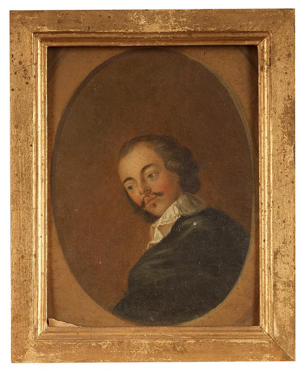 OKÄND KONSTNÄR 1700-TAL , Olja på papperspannåer, 16 st.