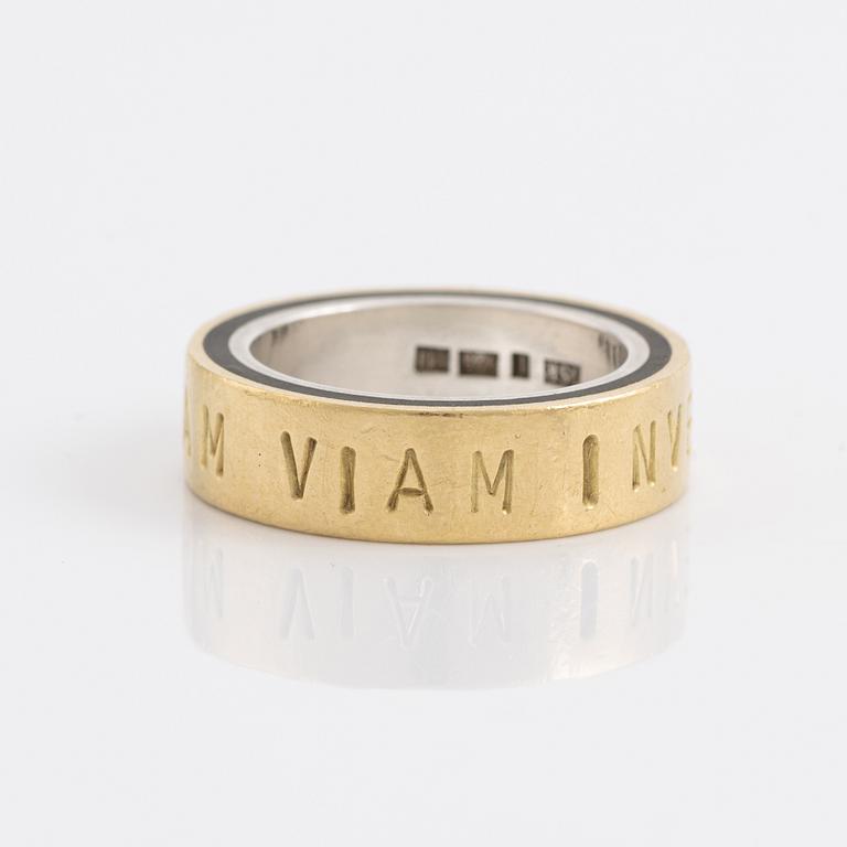 Elmqvist & Roll, sterling silver, bakelite , 18K guld.