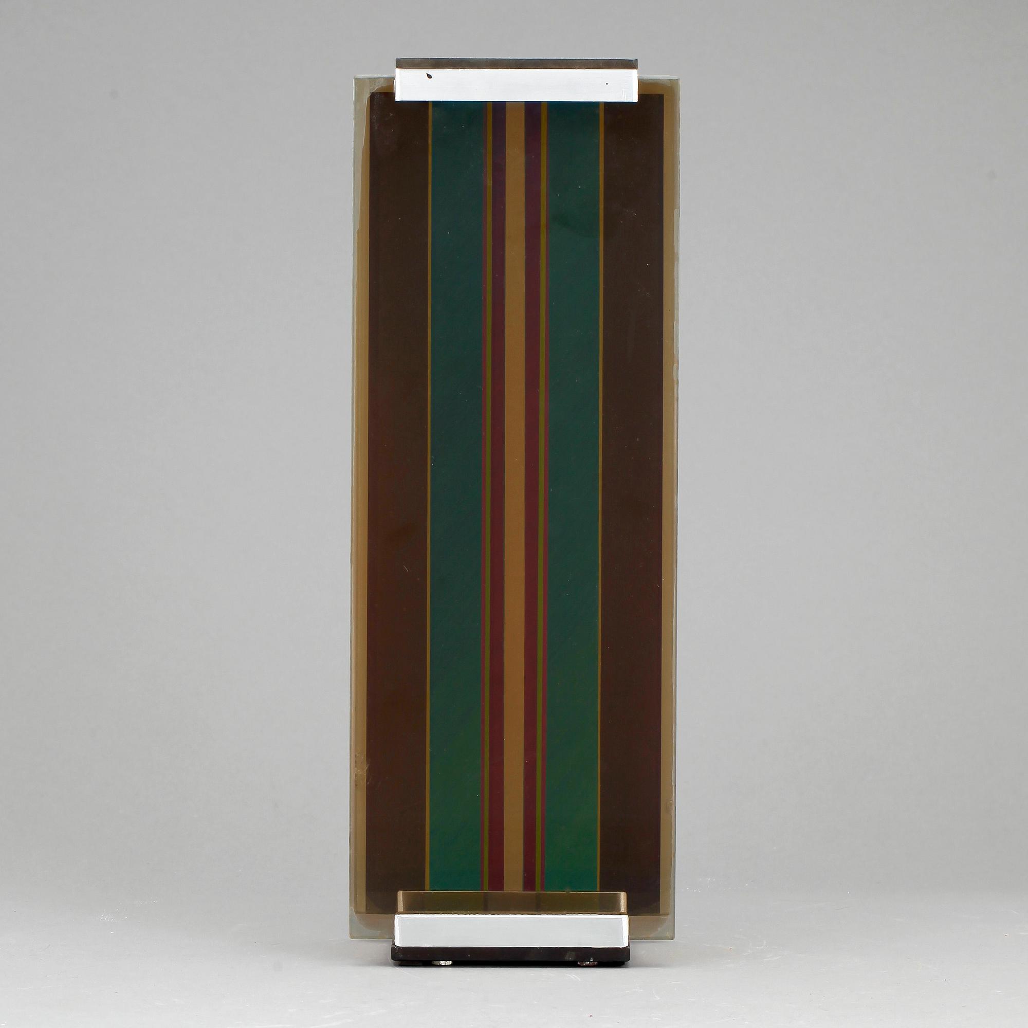 ERIC H OLSON, skulptur, glas, "Optochromi", signerad.