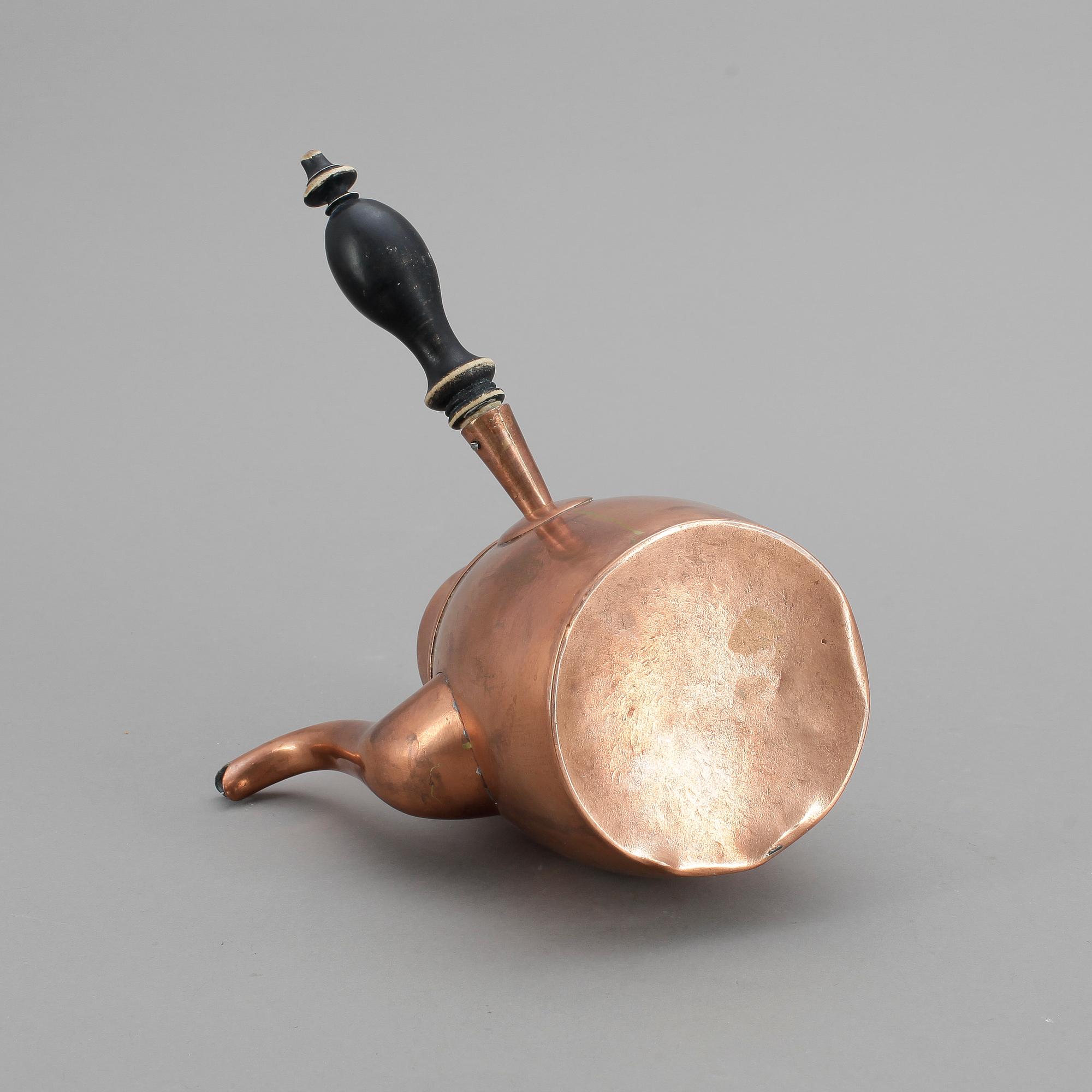 CHOKLADKANNA, koppar, 1800-talets början.