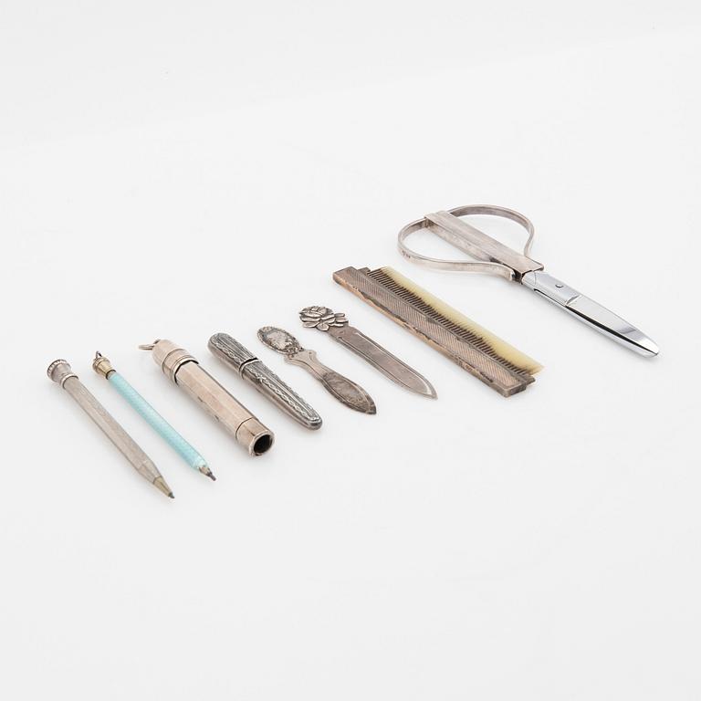 Utensilier, silver, 8 delar.