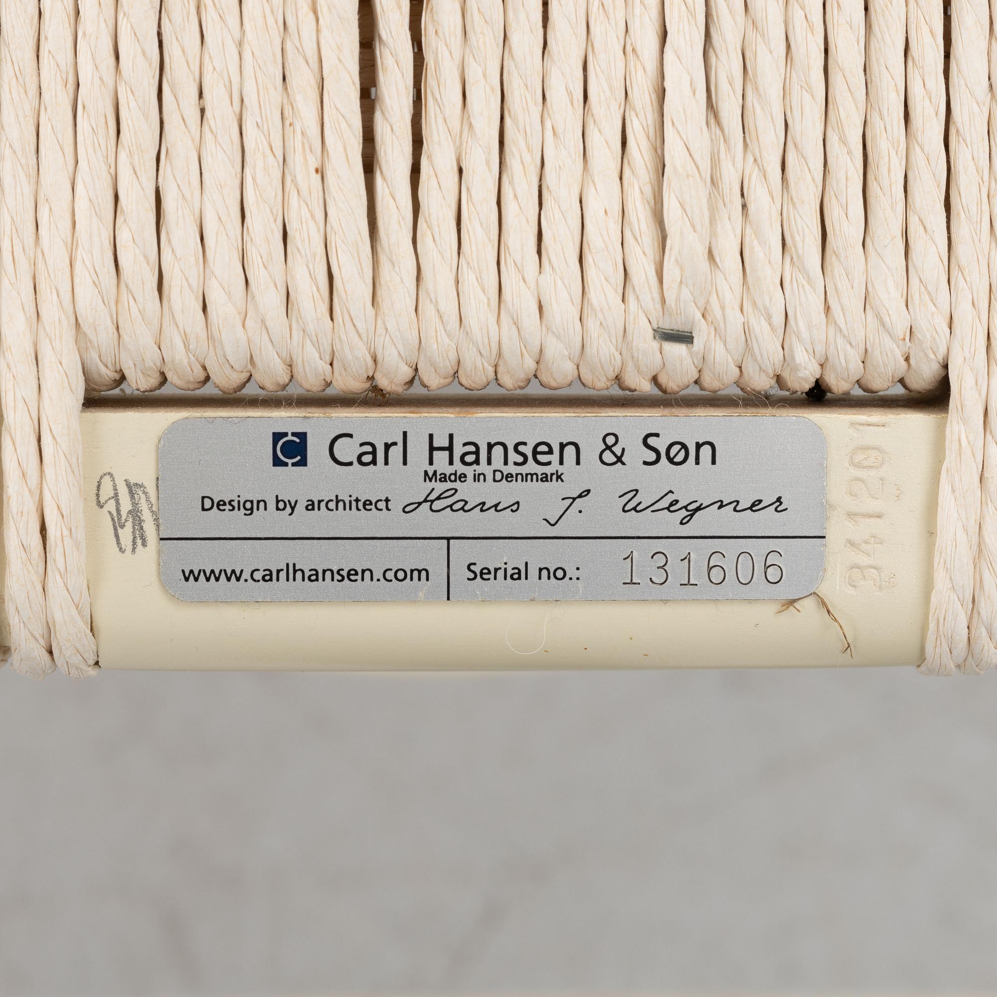 Hans J. Wegner, stolar, 6 st, modell CH24, "Y-stolen, Carl Hansen & Son, Danmark.
