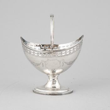 William Stroud, konfektkorg, silver, London 1809.