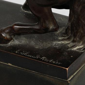 ERIC SCHMIDTH-KESTNER, skulptur brons, sign.