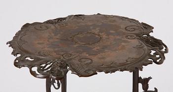 PIEDESTAL, metall, 1800/1900-tal.