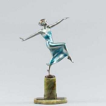 OTTO HAFENRICHTER, Art Deco Bronce sculpture Otto Haffenrichter.