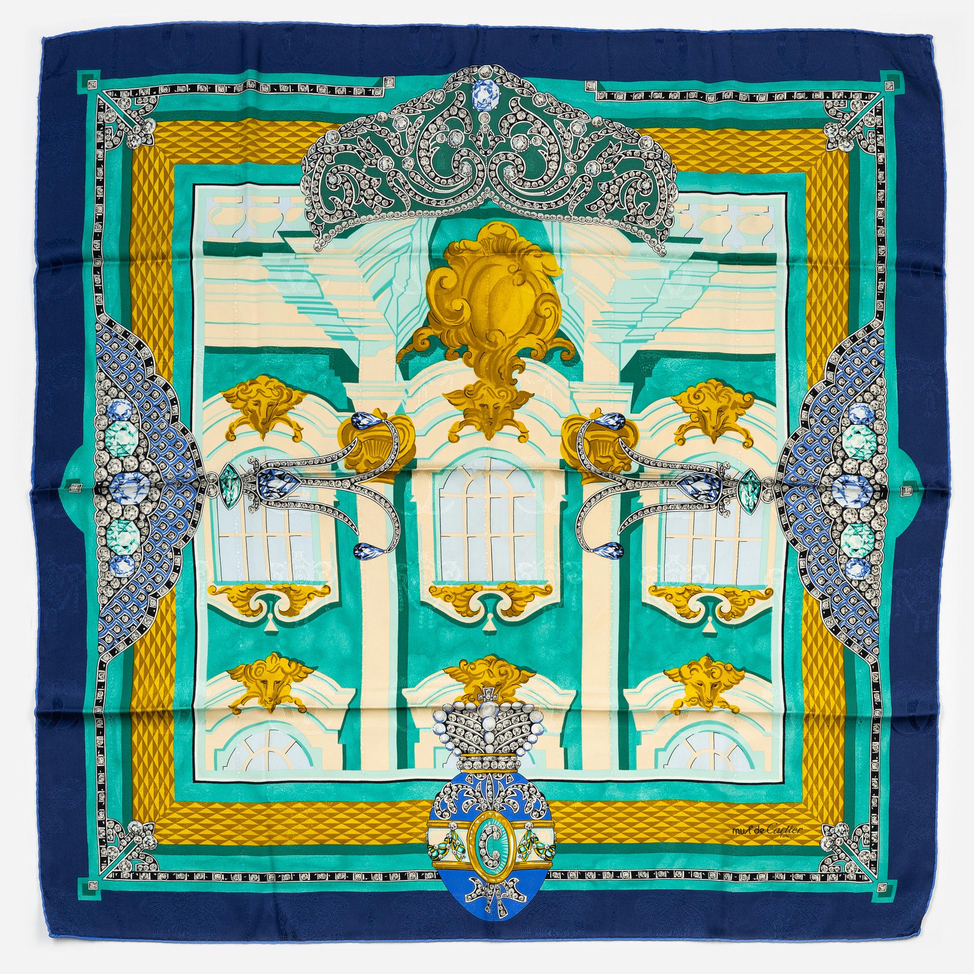 Cartier, a 'Saint-Pétersbourg' scarf.