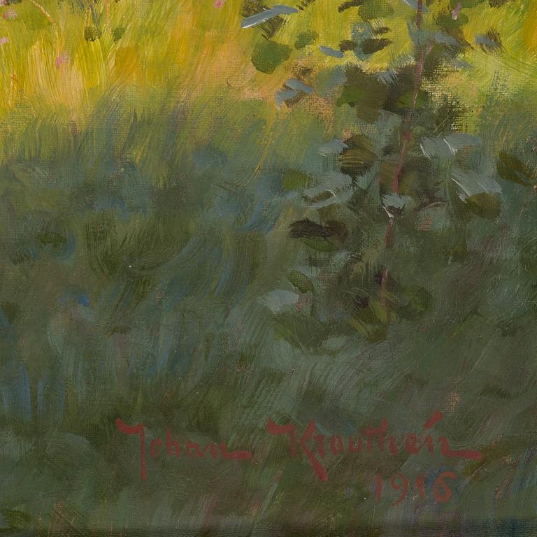 JOHAN KROUTHÉN, oil on canvas, signed and dated 1916.