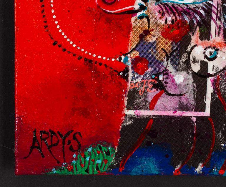 ARDY STRÜWER, olja på du/pannå, signerad. Daterad 1998 a tergo.