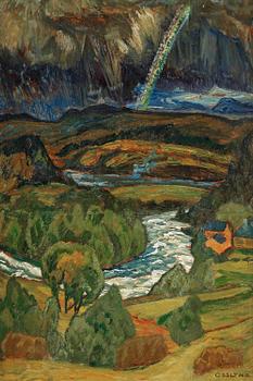 Helmer Osslund, "Regnbyn drar förbi" (Rainy skies).