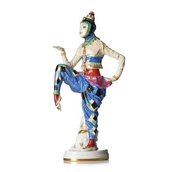117. Constantin Holzer-Defanti, figurin, ”Koreanischer Tanz”, porslin, Rosenthal, Tyskland 1920-tal (sannolikt 1924).