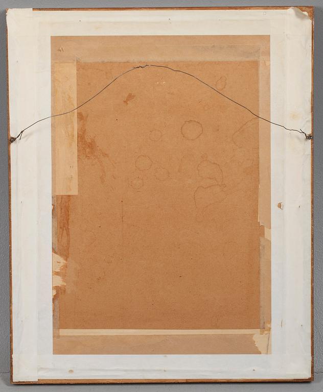 OKÄND KONSTNÄR, akvareller 2 st. signerad N. Paldani, daterad 1906.