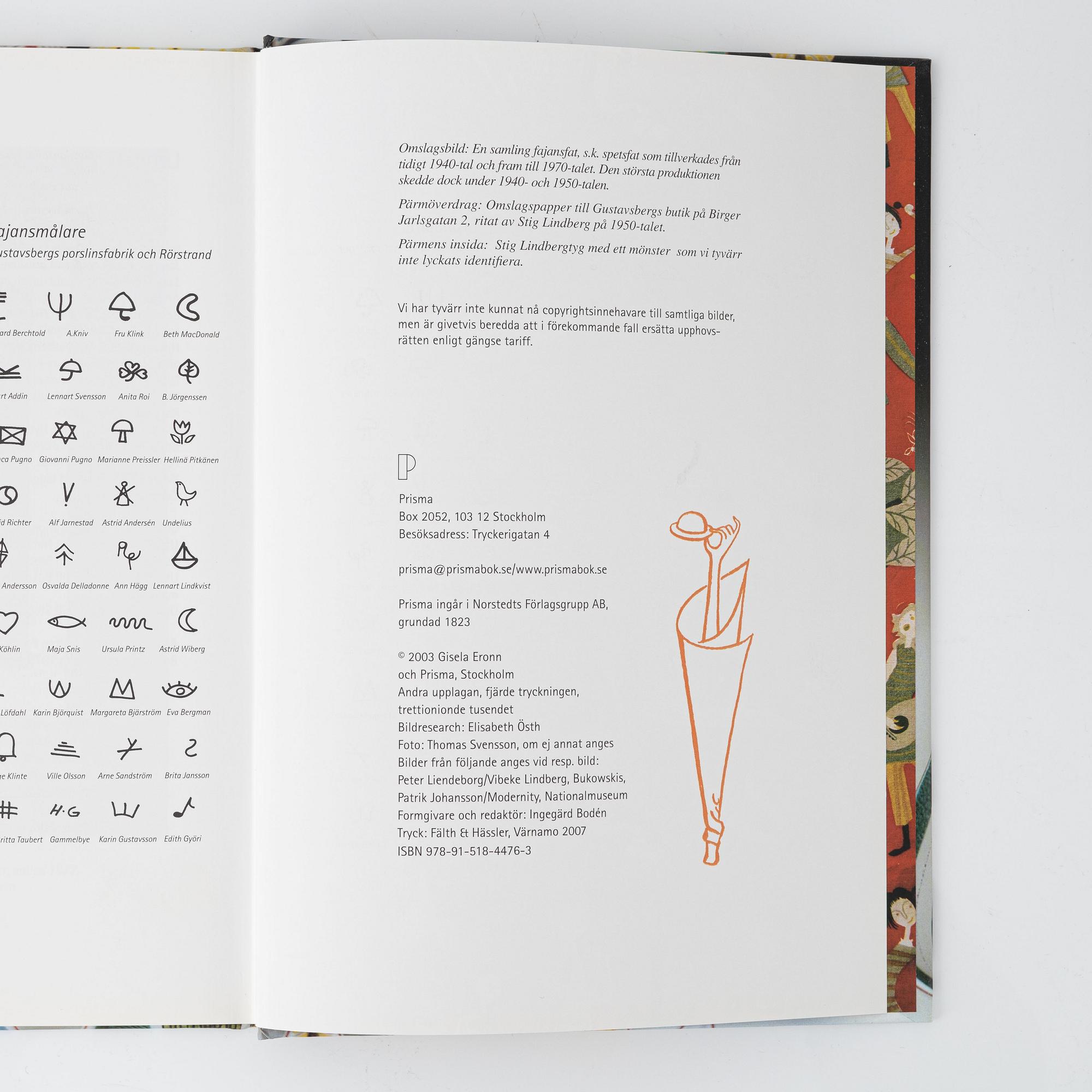 Böcker om svensk keramik. 19 st..