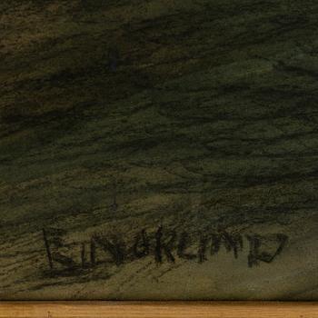 ERNST NORLIND, blandteknik, signerad E. Norlind.