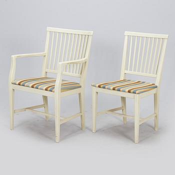 Olli Borg, A 11 pieces "Anjala" dining suite by Asko, 1960/70s.